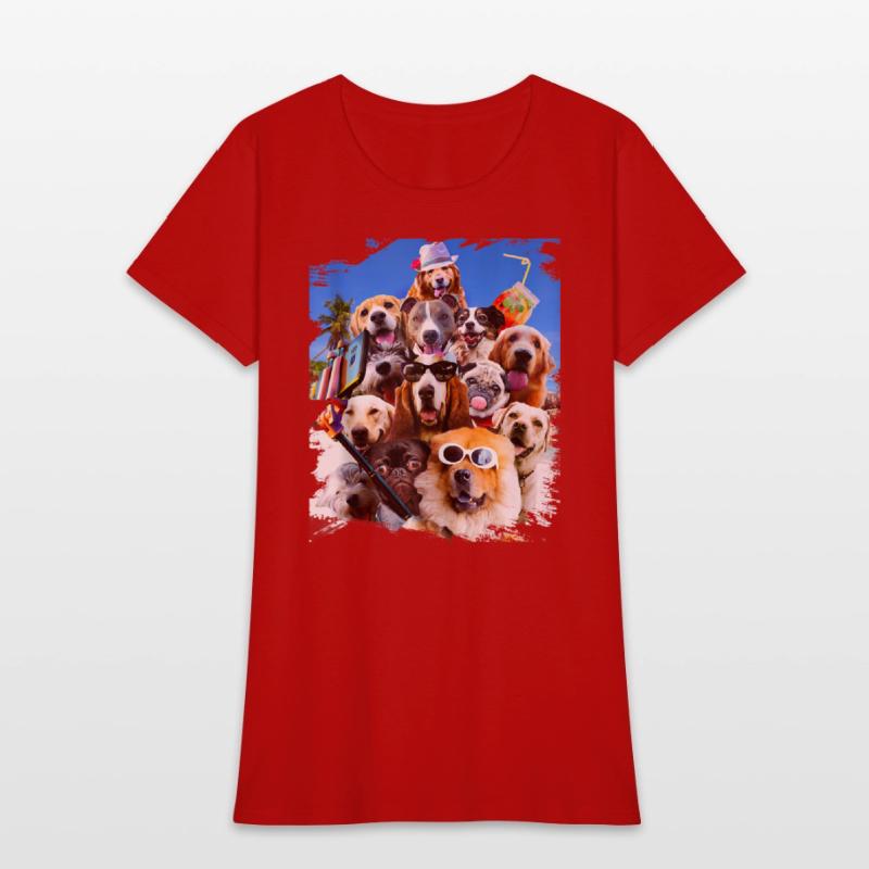 Dog Selfie Wearing Glasses Tank Top