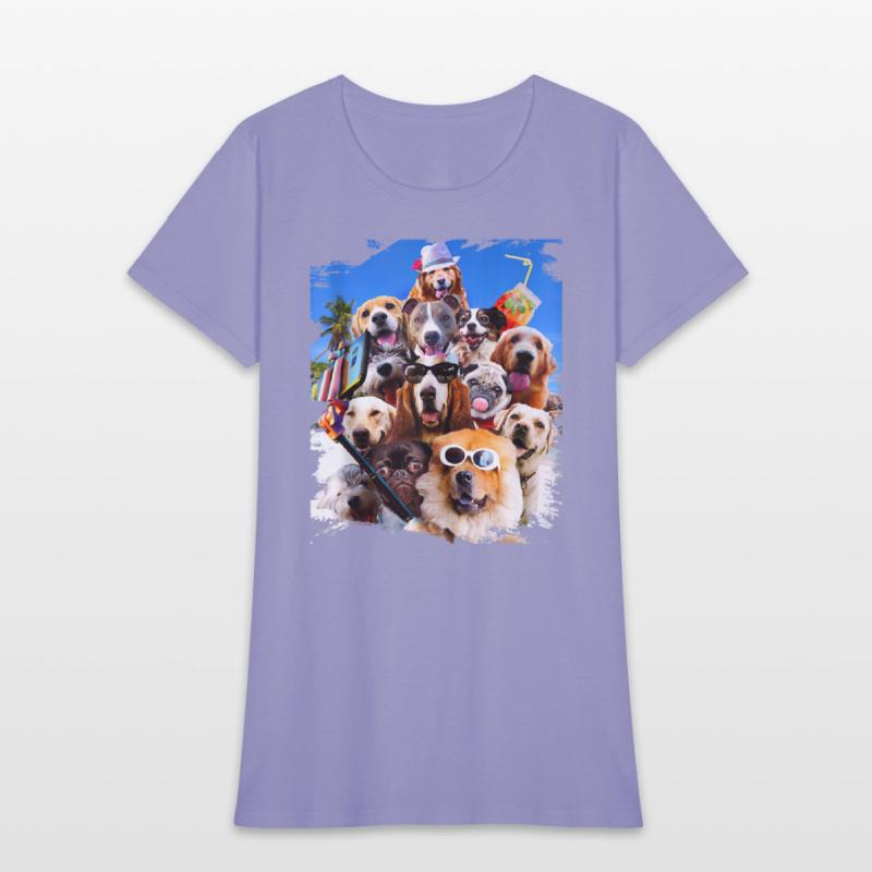 Dog Selfie Wearing Glasses Tank Top