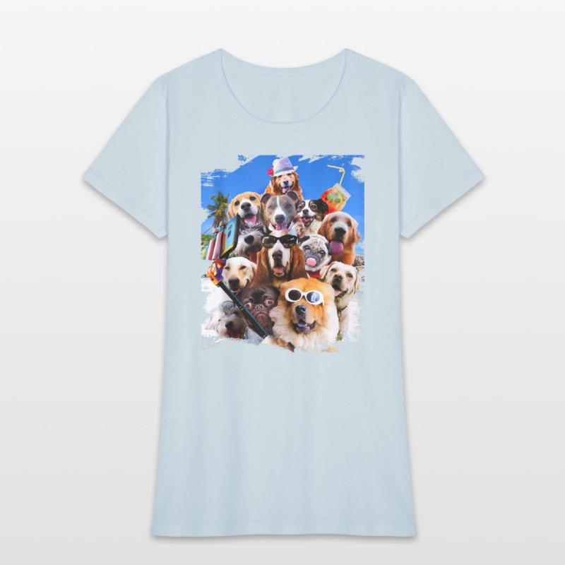 Dog Selfie Wearing Glasses Tank Top