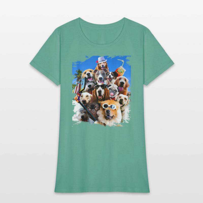 Dog Selfie Wearing Glasses Tank Top