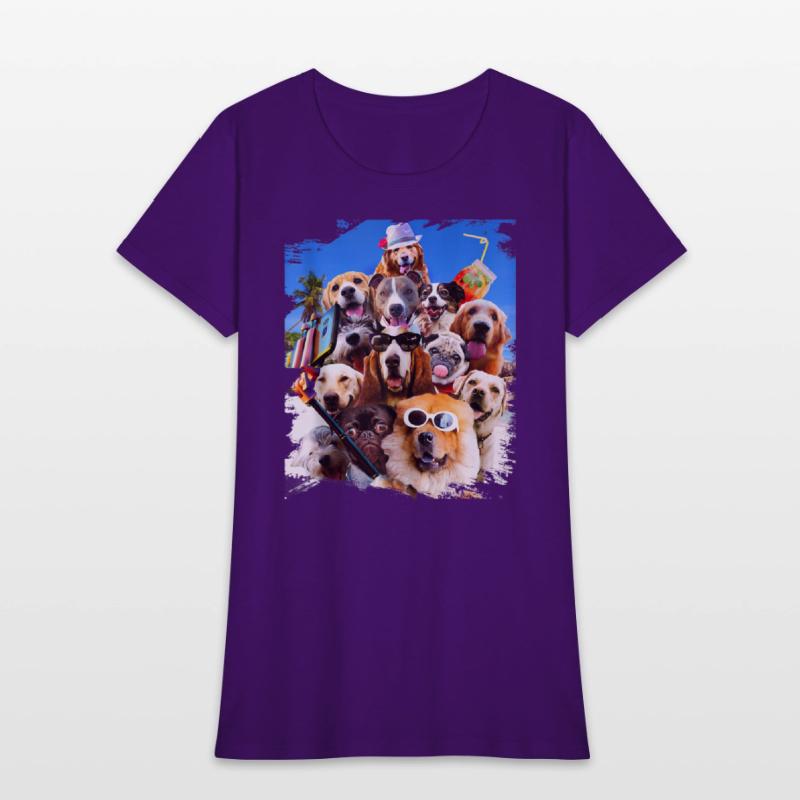 Dog Selfie Wearing Glasses Tank Top