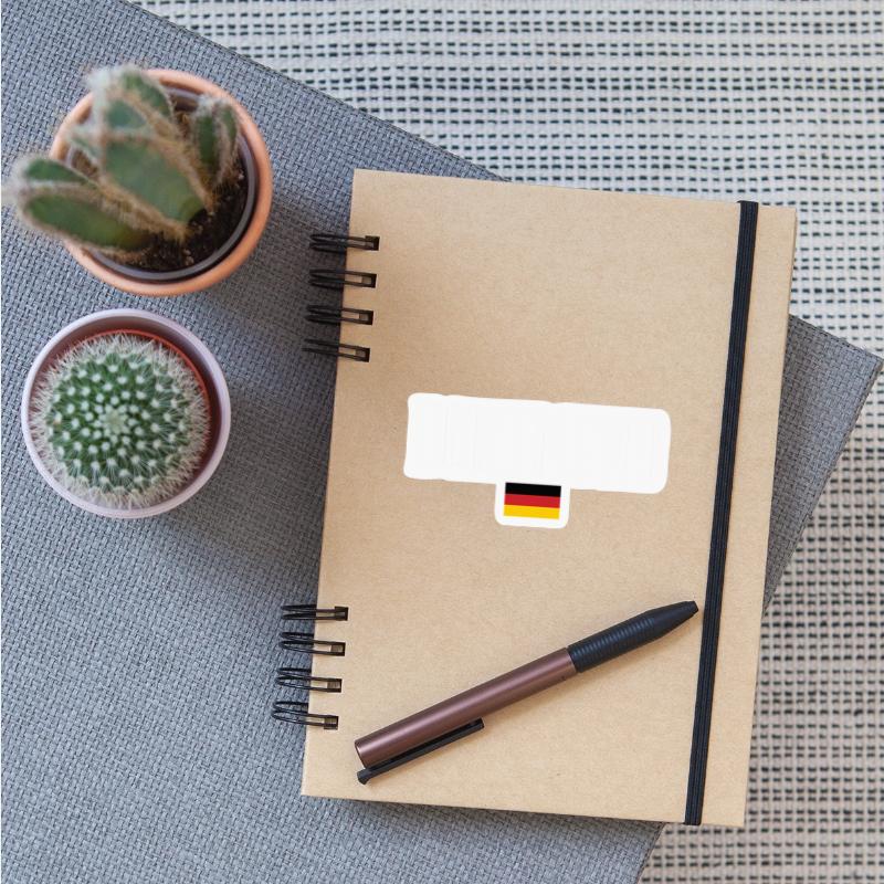 Dortmund Germany Flag White Text