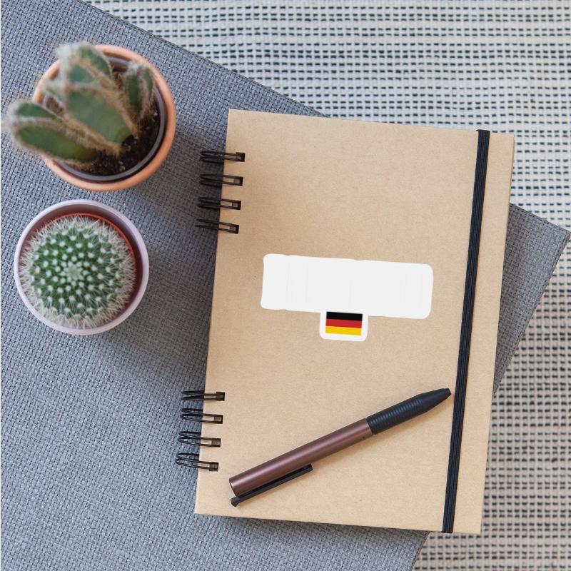 Dortmund Germany Flag White Text
