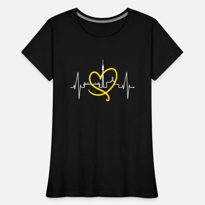 Dortmund Skyline Heartbeat Love Red Heart Ruhrpott
