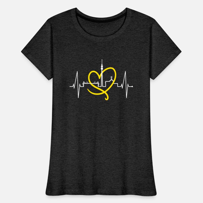 Dortmund Skyline Heartbeat Love Red Heart Ruhrpott