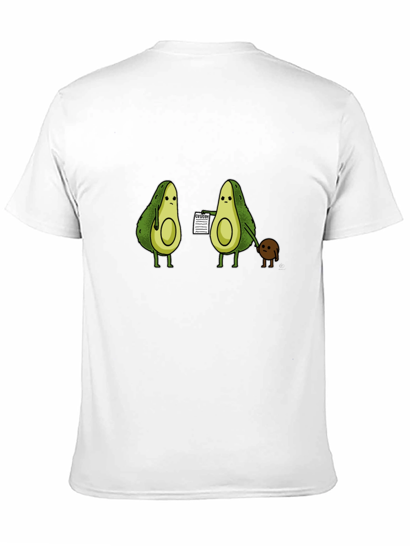 Avocado Custody T-Shirt - Humorous Graphic Tee
