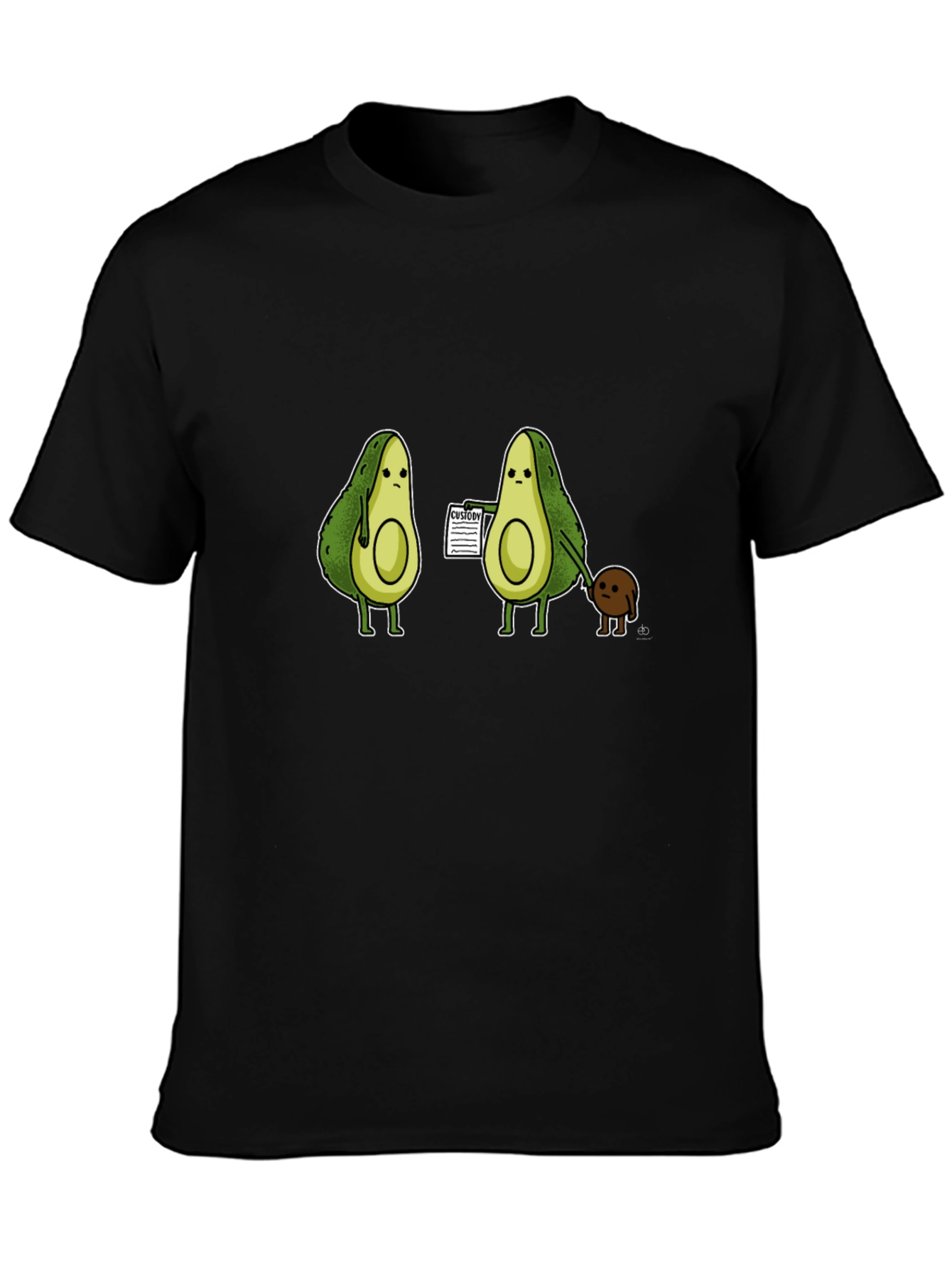 Avocado Custody T-Shirt - Humorous Graphic Tee