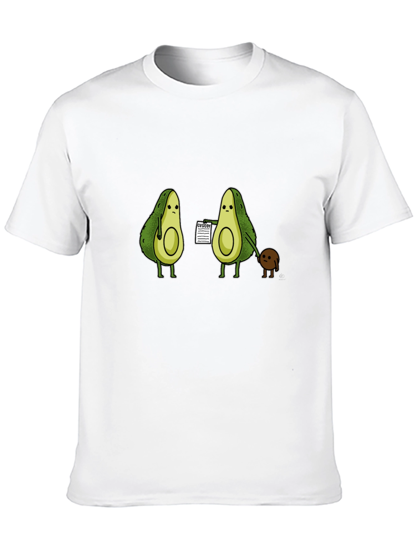Avocado Custody T-Shirt - Humorous Graphic Tee