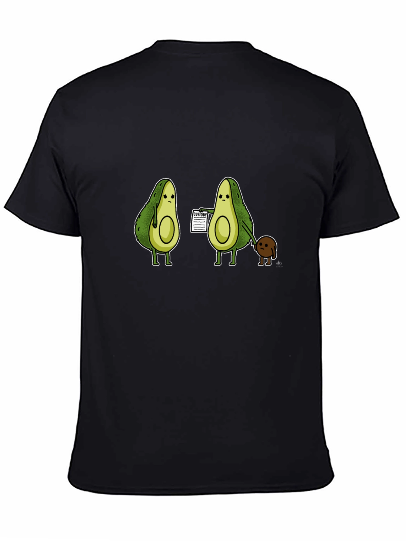 Avocado Custody T-Shirt - Humorous Graphic Tee