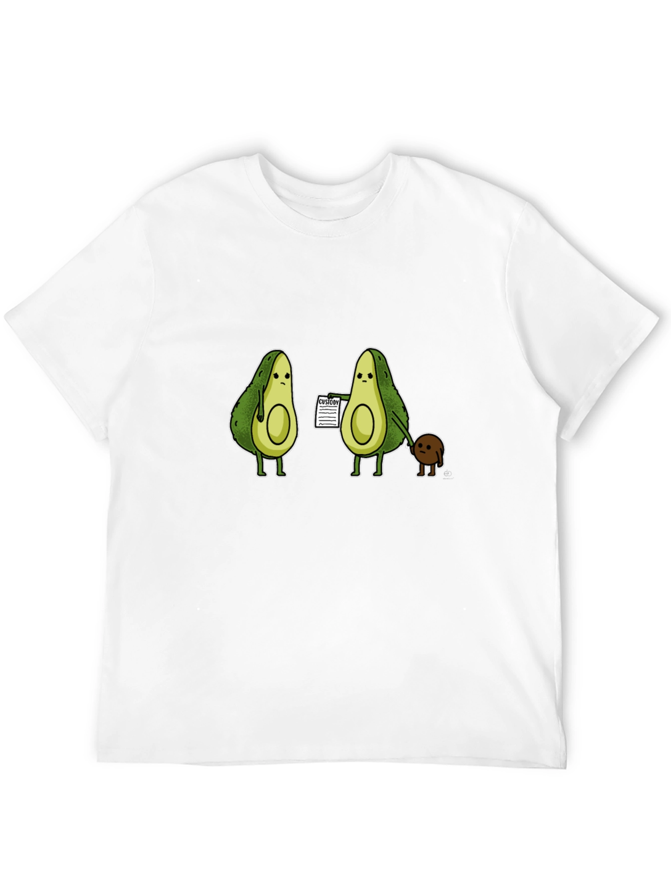 Avocado Custody T-Shirt - Humorous Graphic Tee