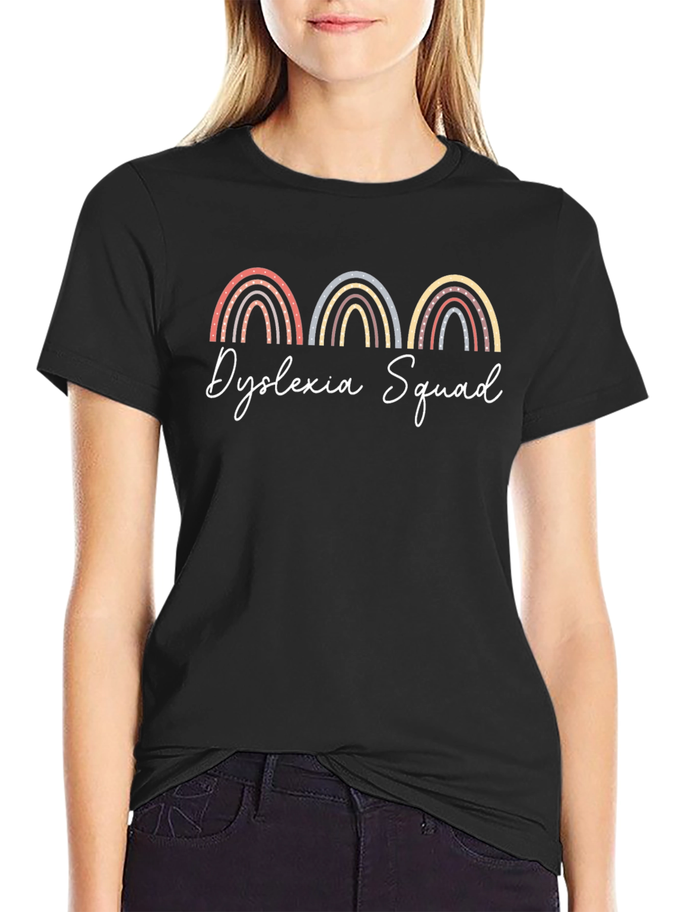 Dyslexia Squad Rainbow Graphic Tee