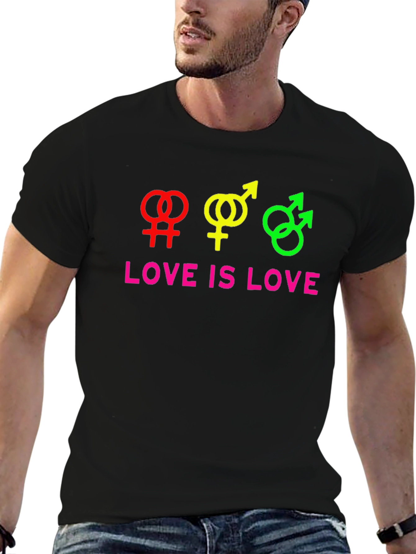 Love Is Love Rainbow LGBTQ+ Pride T-Shirt