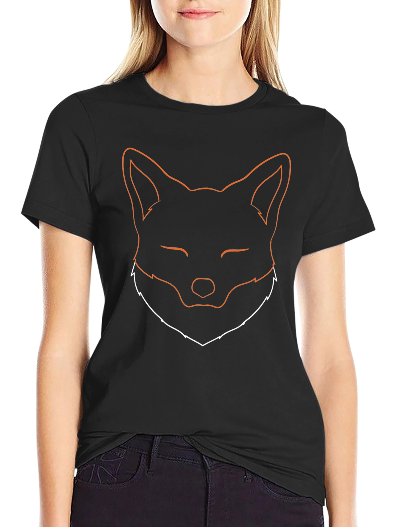 Fox Outline Graphic Tee - Unisex Soft Cotton