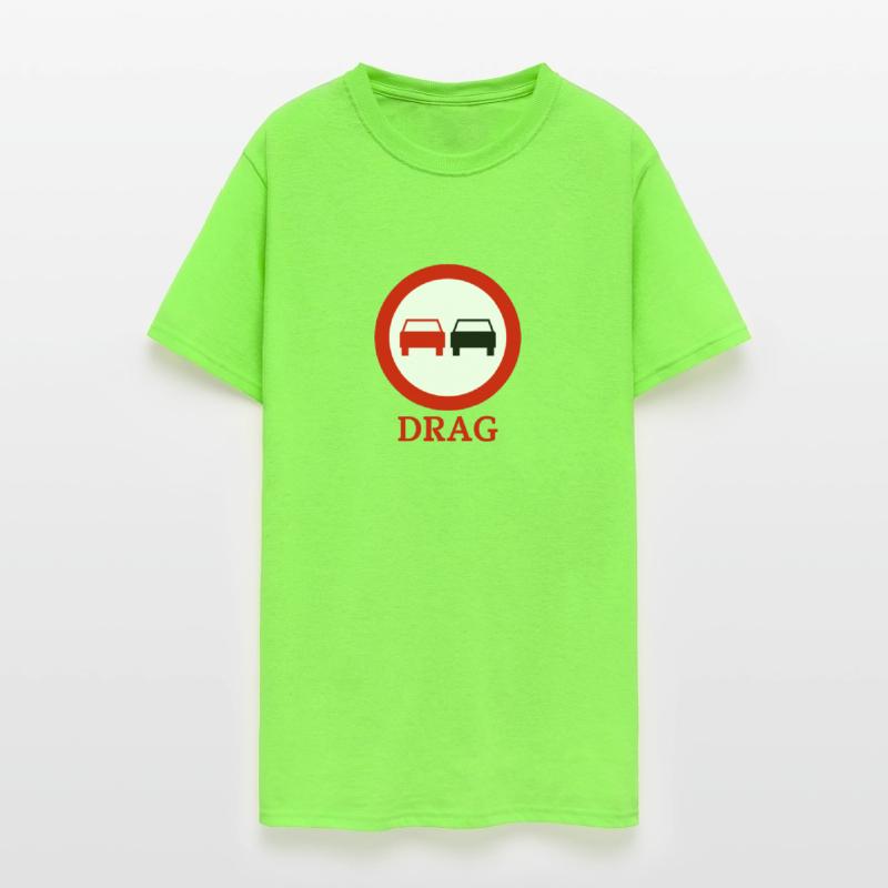 Drag road sign car guy sign
