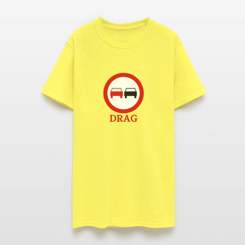 Drag road sign car guy sign