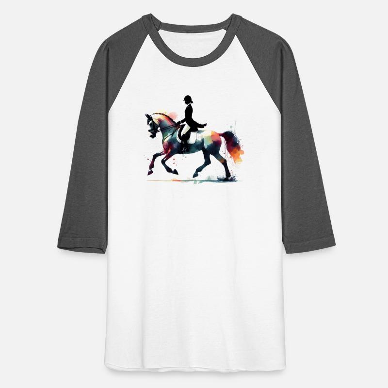 Dressage rider colorful