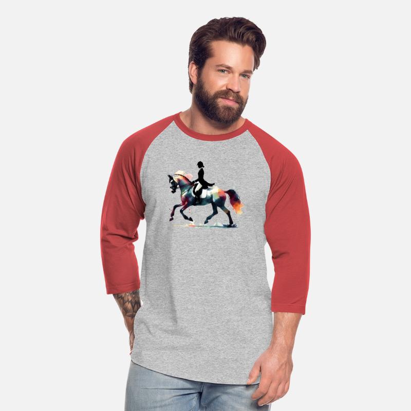 Dressage rider colorful
