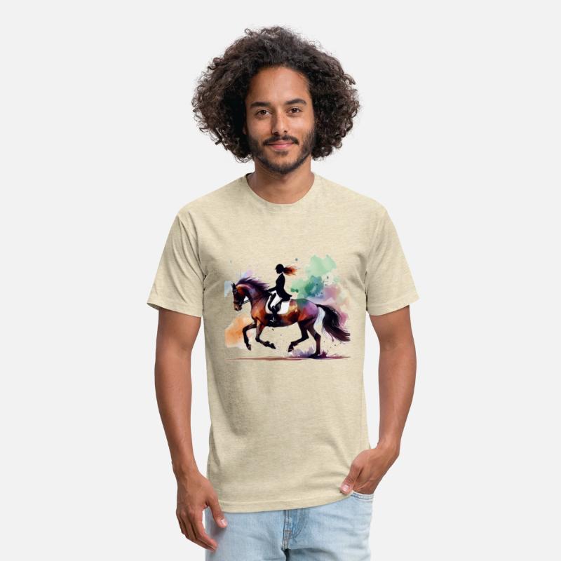 dressage riderin colorful