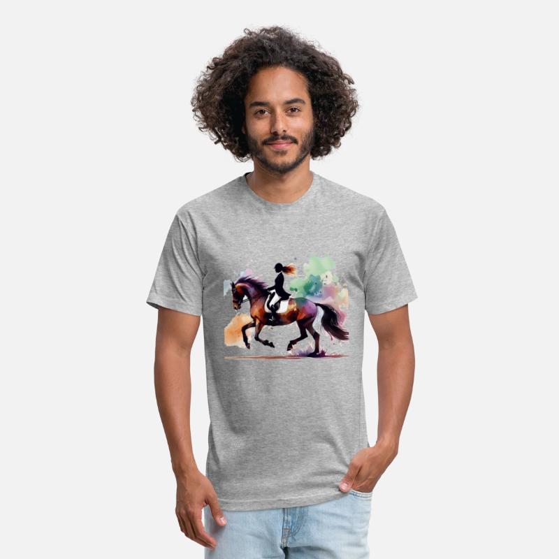 dressage riderin colorful