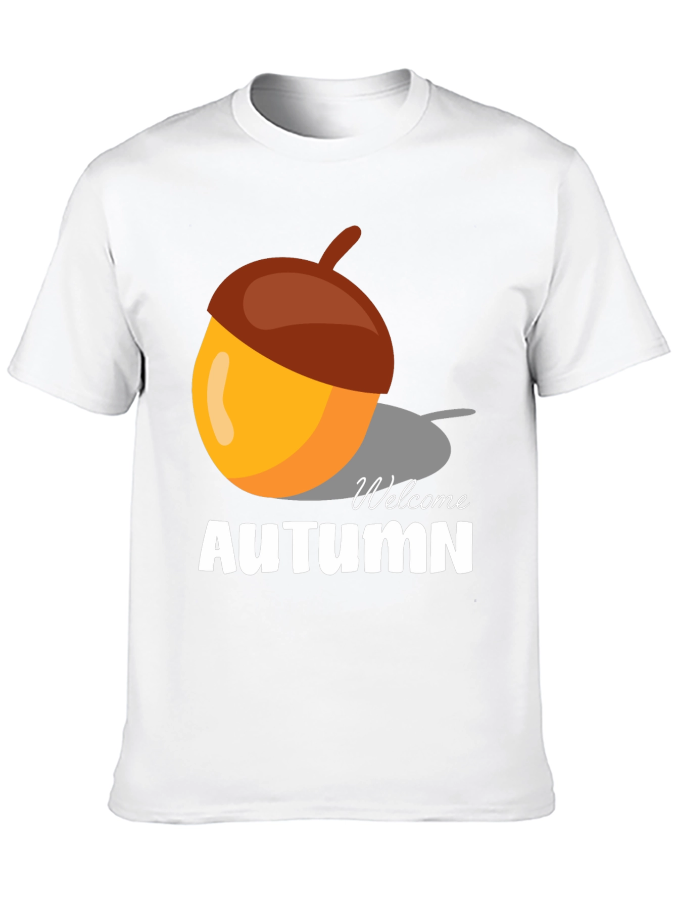 Welcome Autumn Acorn Graphic T-Shirt
