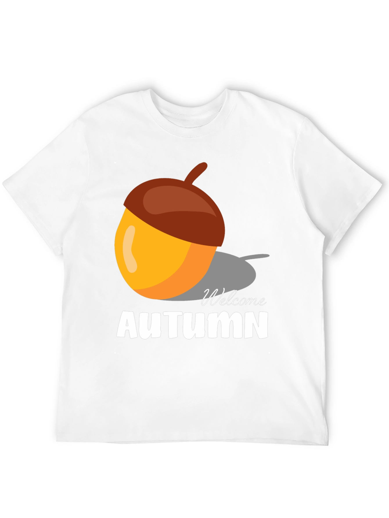 Welcome Autumn Acorn Graphic T-Shirt
