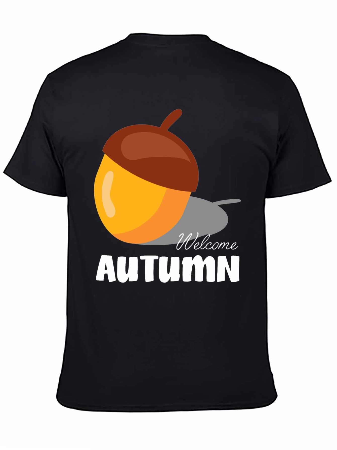 Welcome Autumn Acorn Graphic T-Shirt