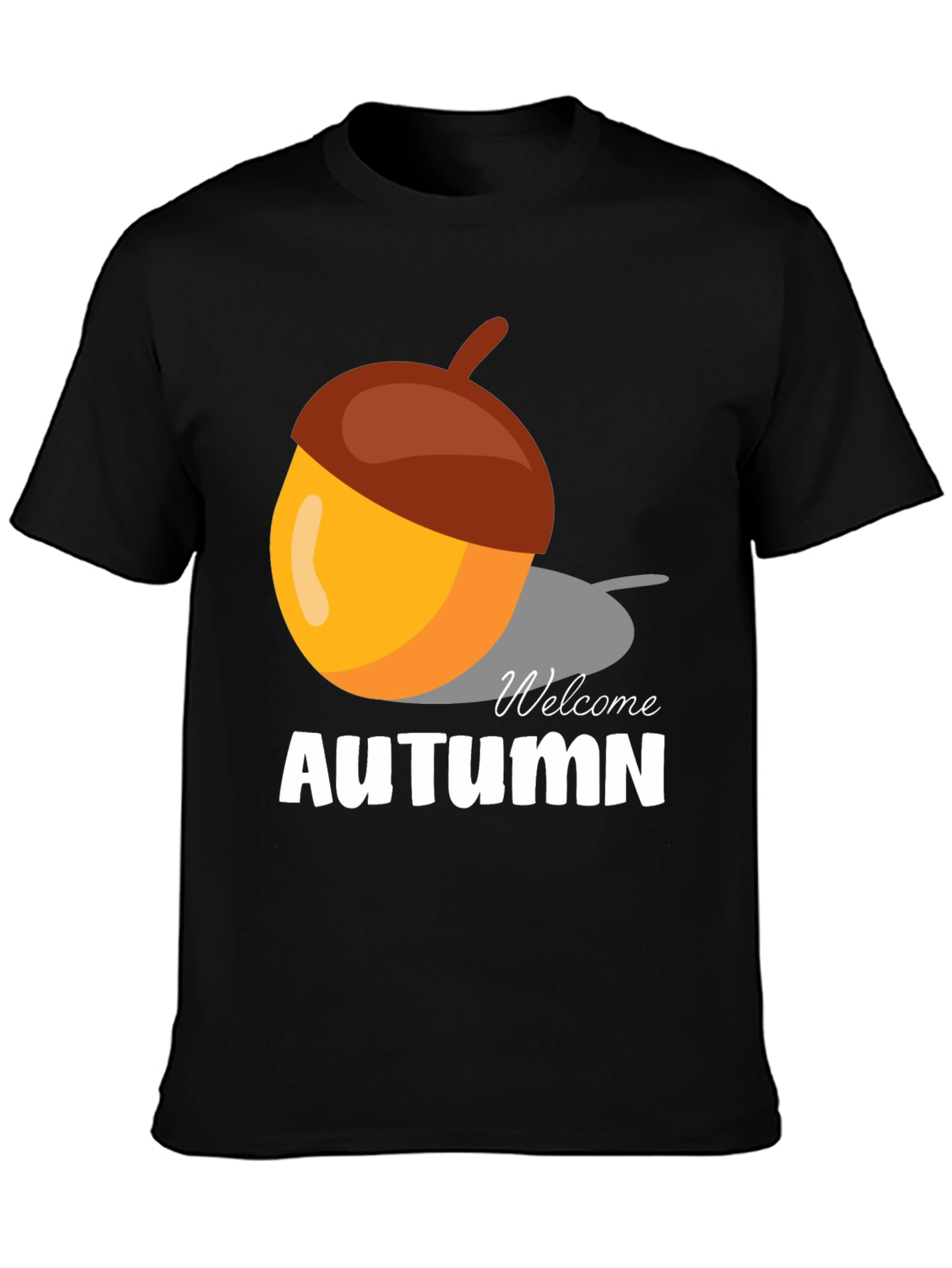 Welcome Autumn Acorn Graphic T-Shirt