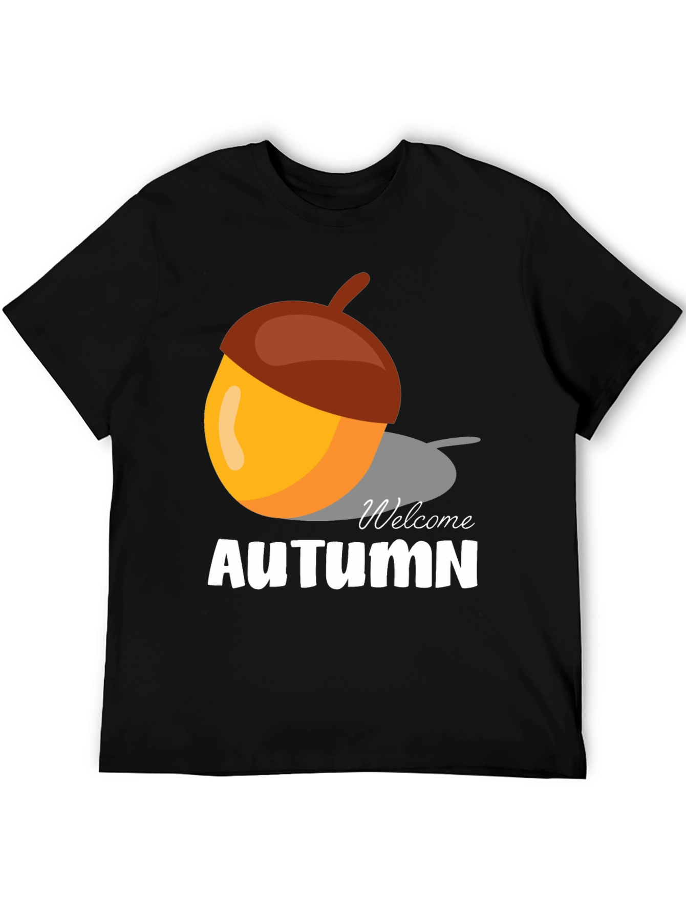 Welcome Autumn Acorn Graphic T-Shirt