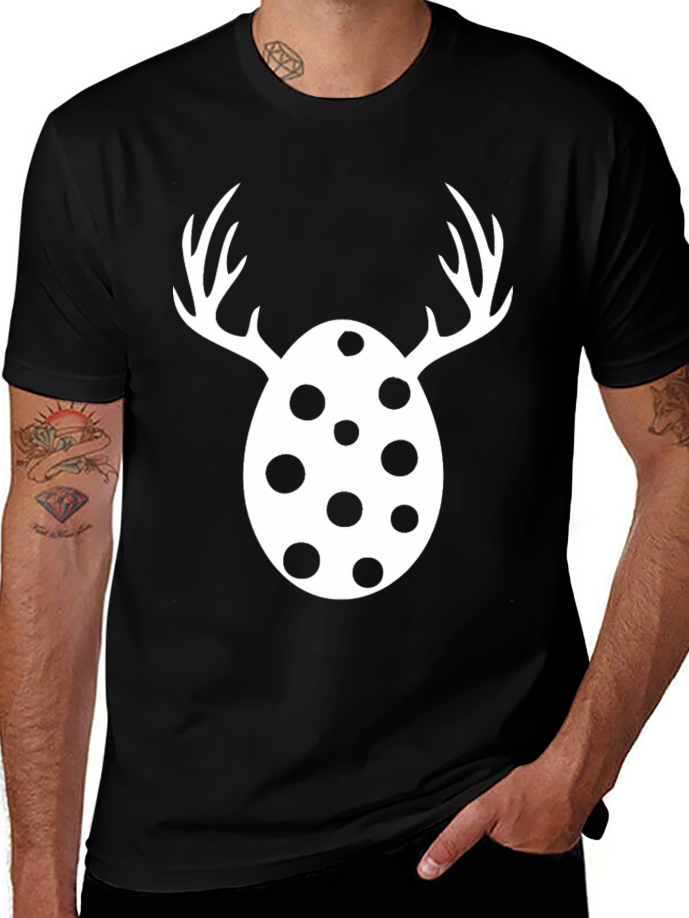 Easter Egg Deer Antler T-Shirt Funny Holiday Tee