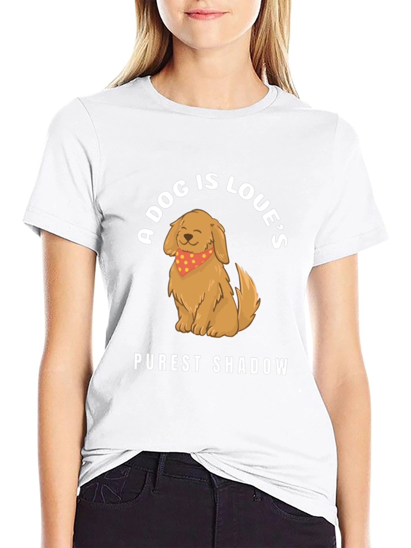 A Dog Is Loves Purest Shadow Graphic T-Shirt
