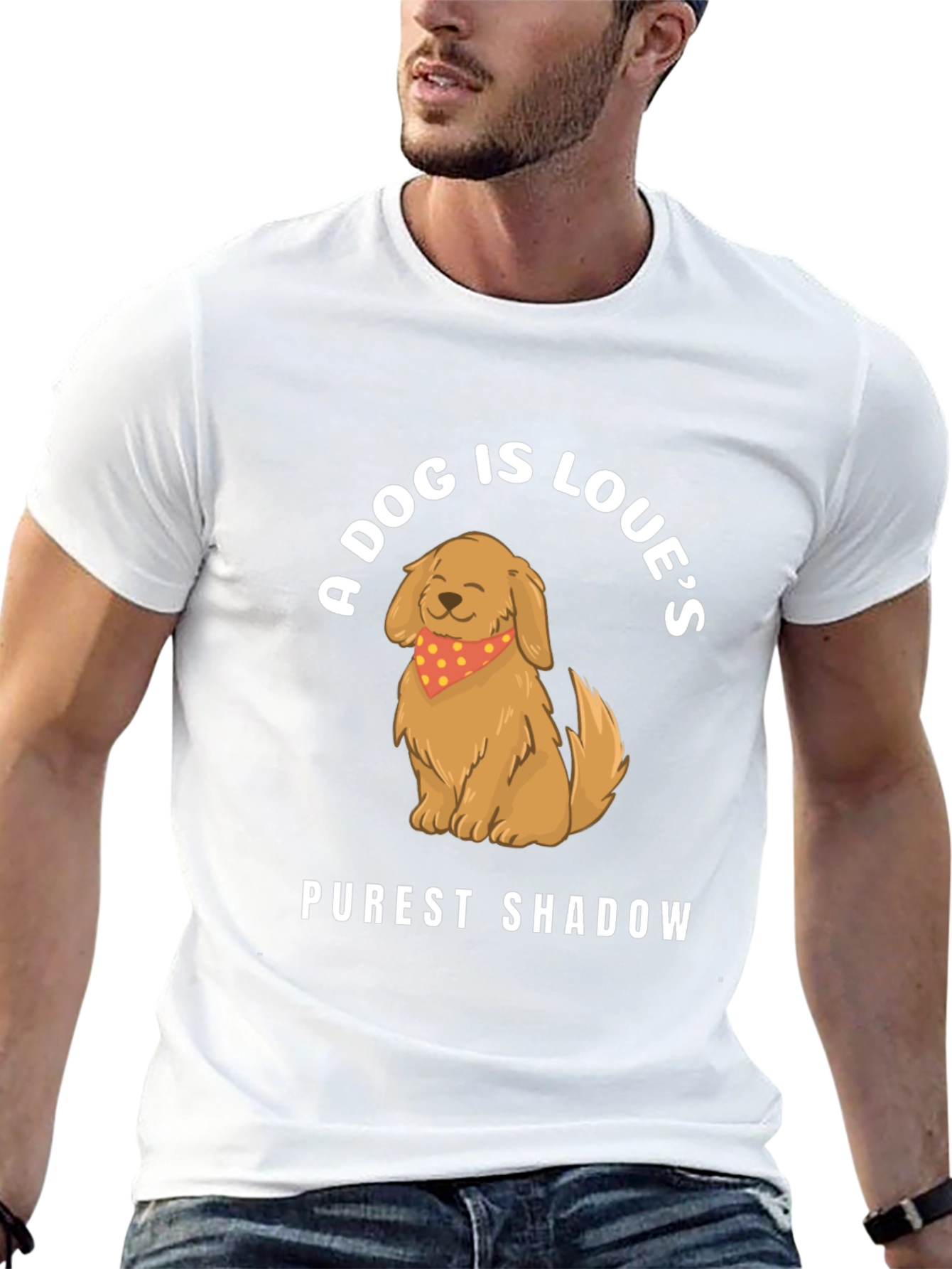 A Dog Is Loves Purest Shadow Graphic T-Shirt