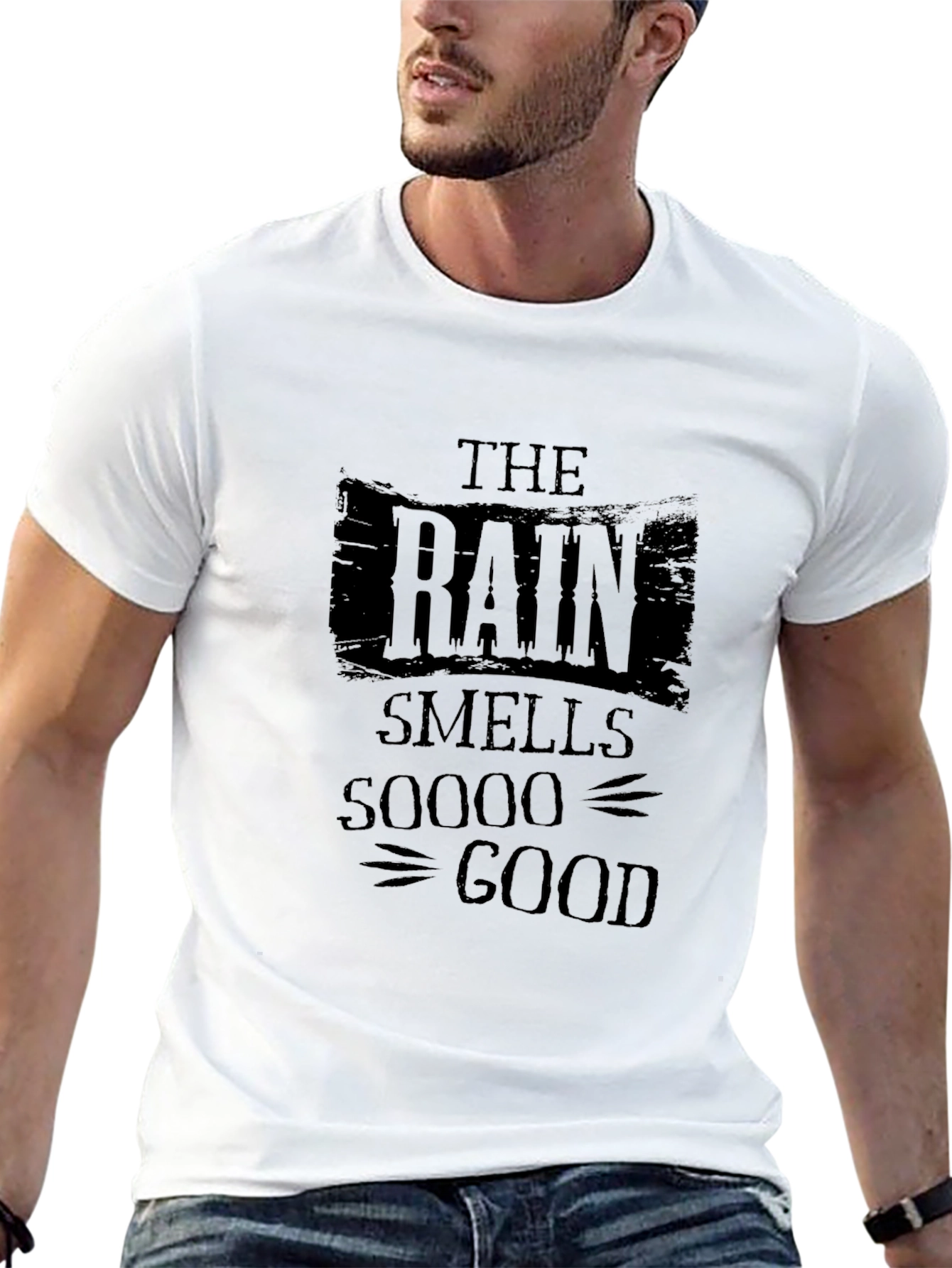 The Rain Smells Soooo Good Black T-Shirt