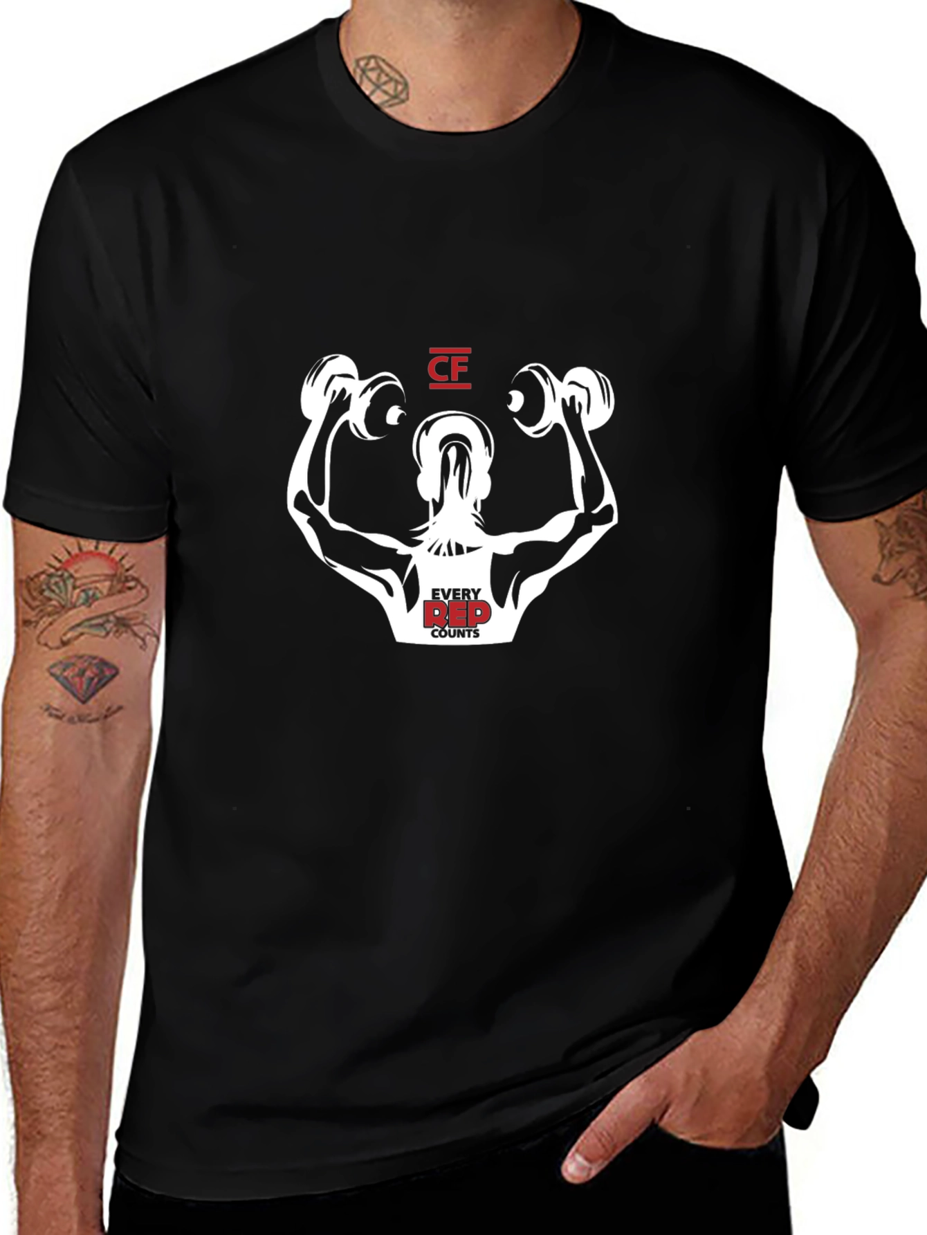 Gym Motivation Tee: Every Rep Counts!