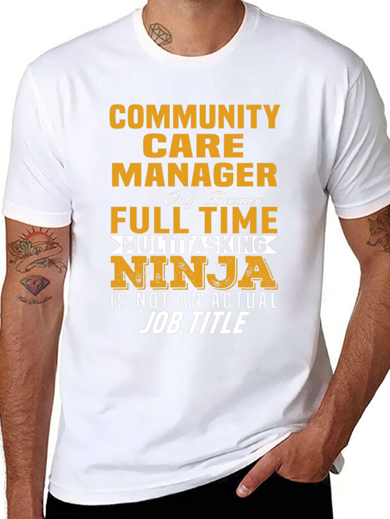 Community Care Manager Full Time Ninja T-Shirt
