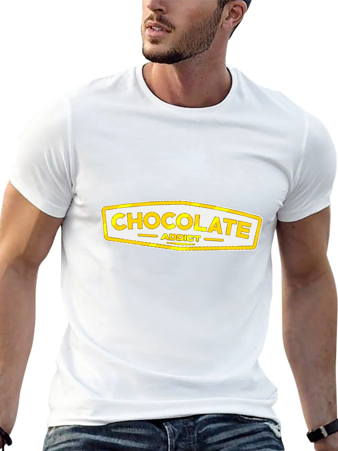 Chocolate Addict Graphic Tee - Novelty T-Shirt