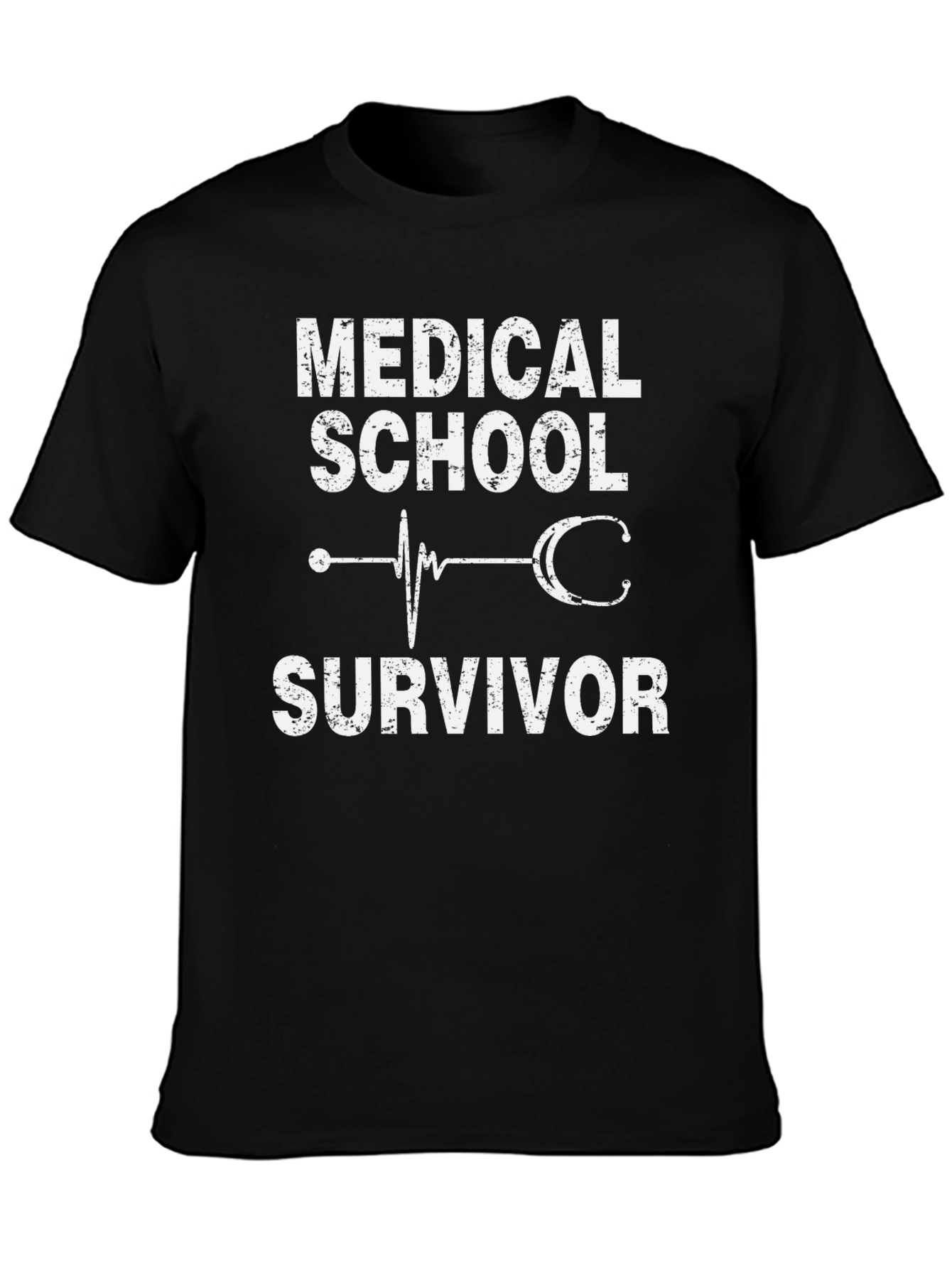 Medical School Survivor Graphic Tee - Black