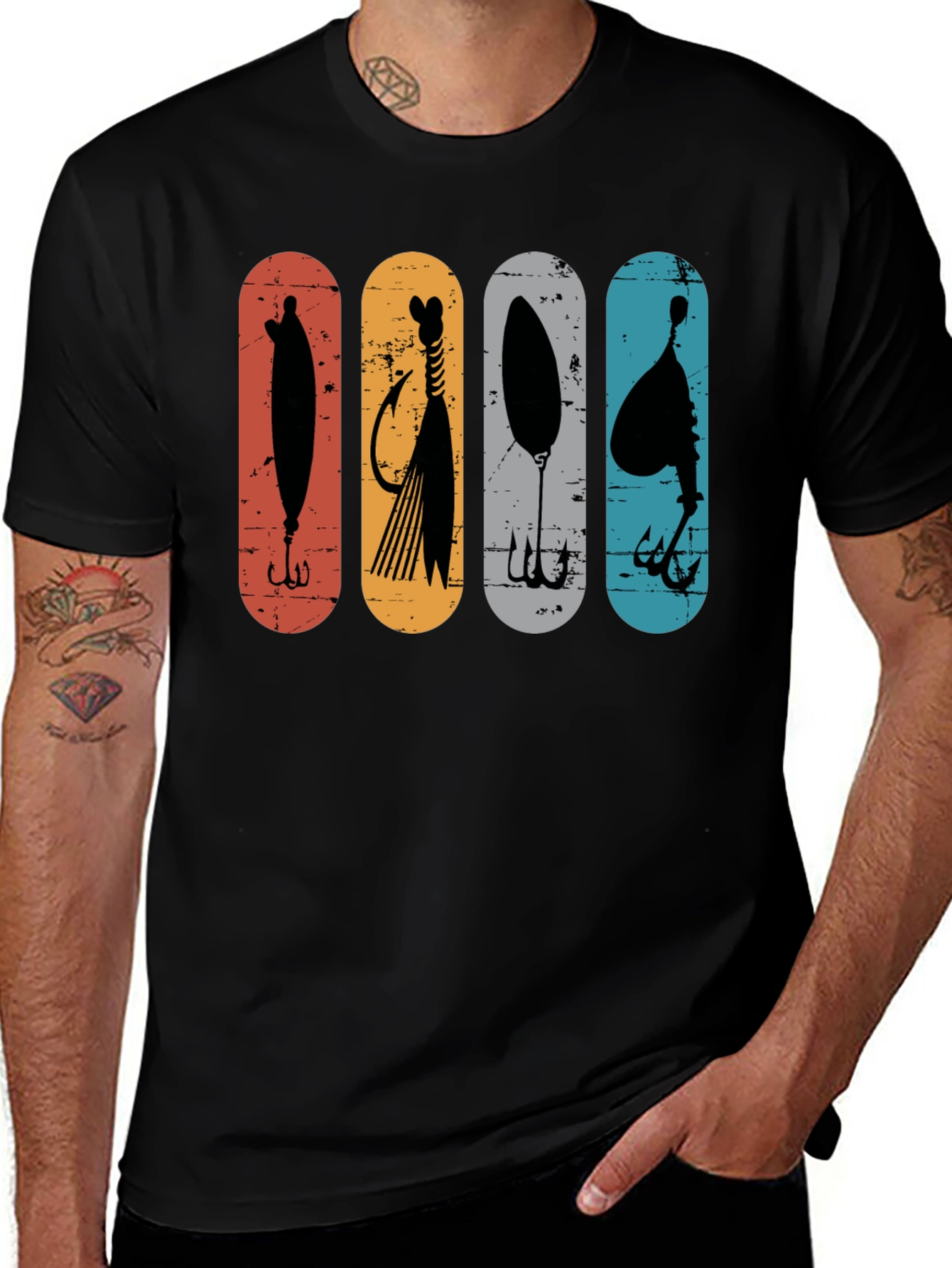 Retro Fishing Lure T-Shirt - Anglers Style