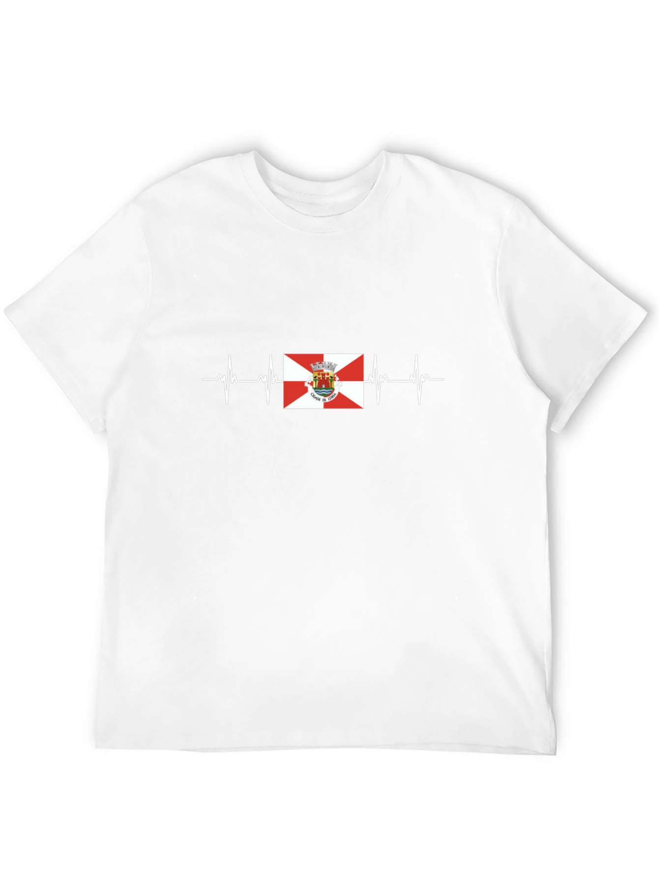 Santa Catarina Brazil Flag Heartbeat T-Shirt