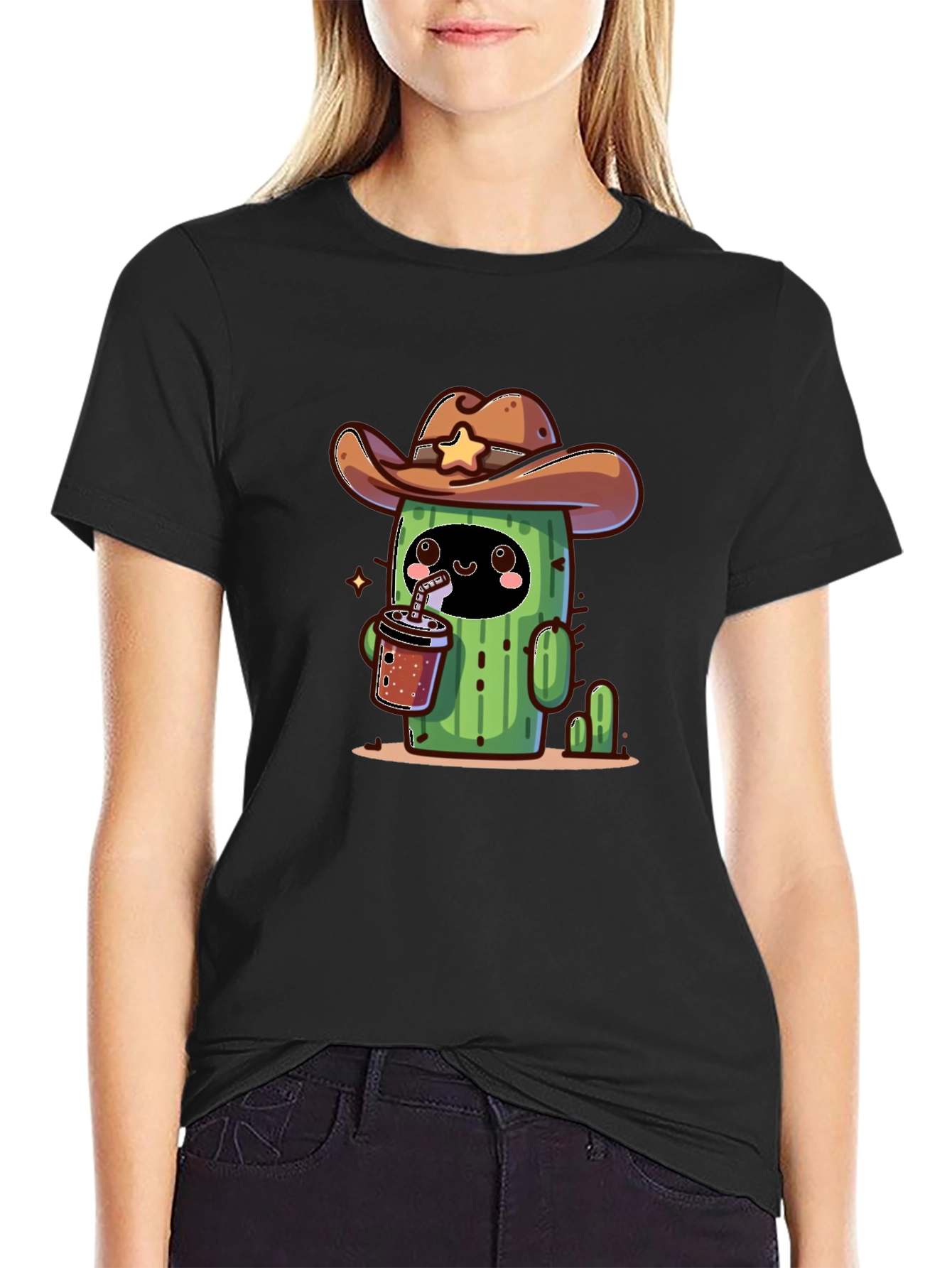 Cowboy Cactus T-Shirt - Cute Graphic Tee