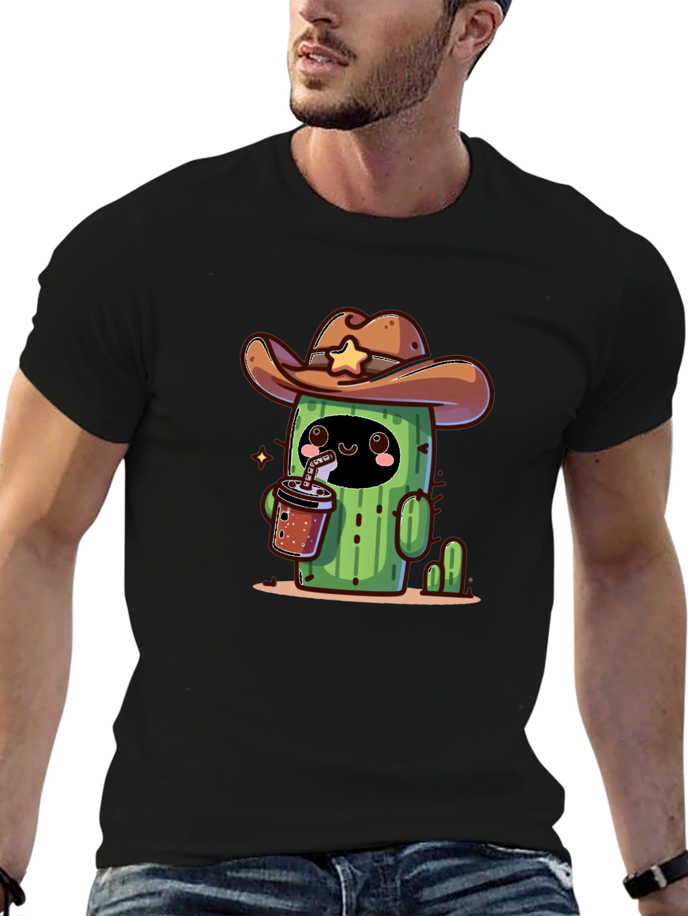 Cowboy Cactus T-Shirt - Cute Graphic Tee