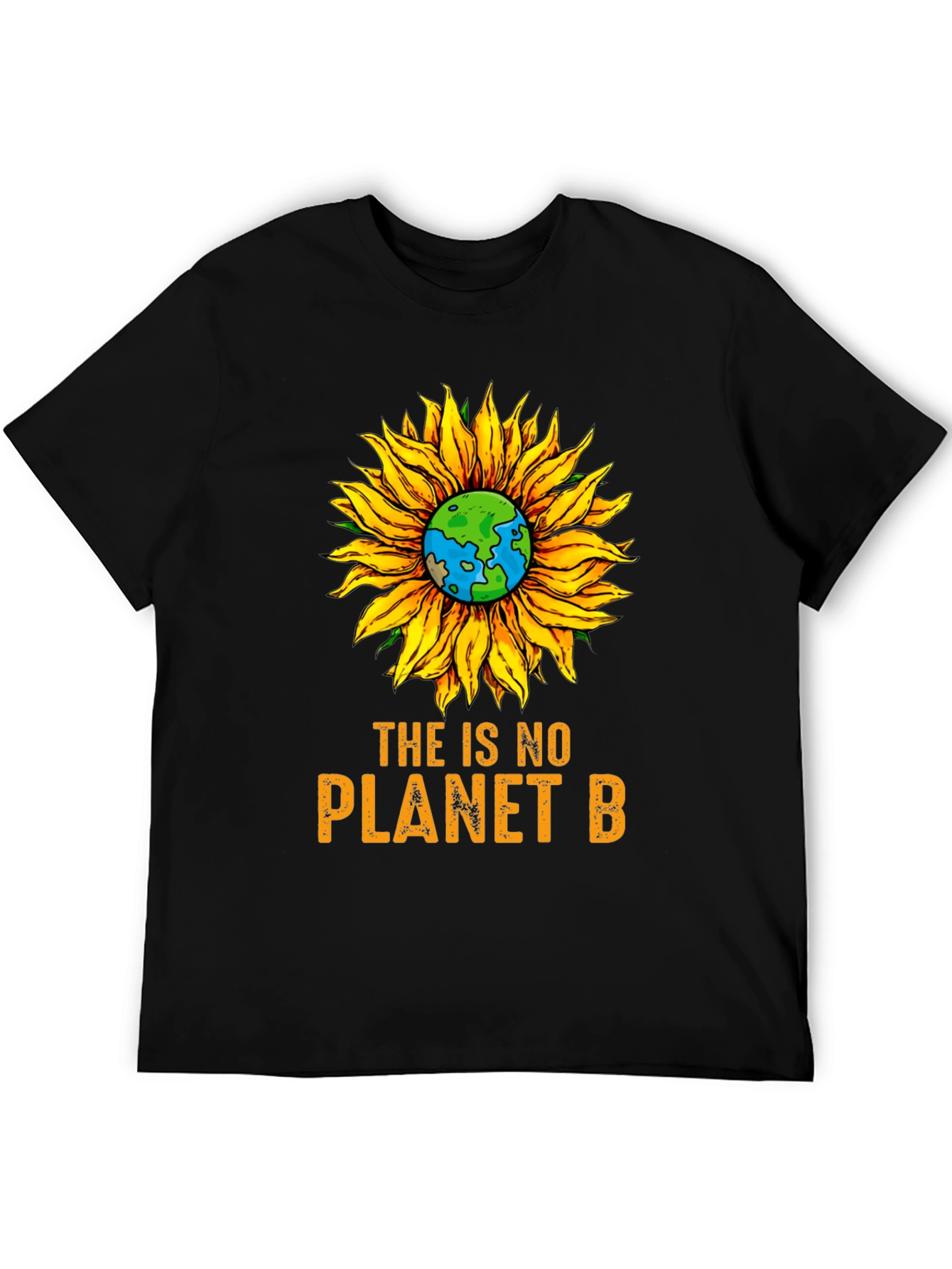 No Planet B Sunflower Graphic Tee - Earth Day