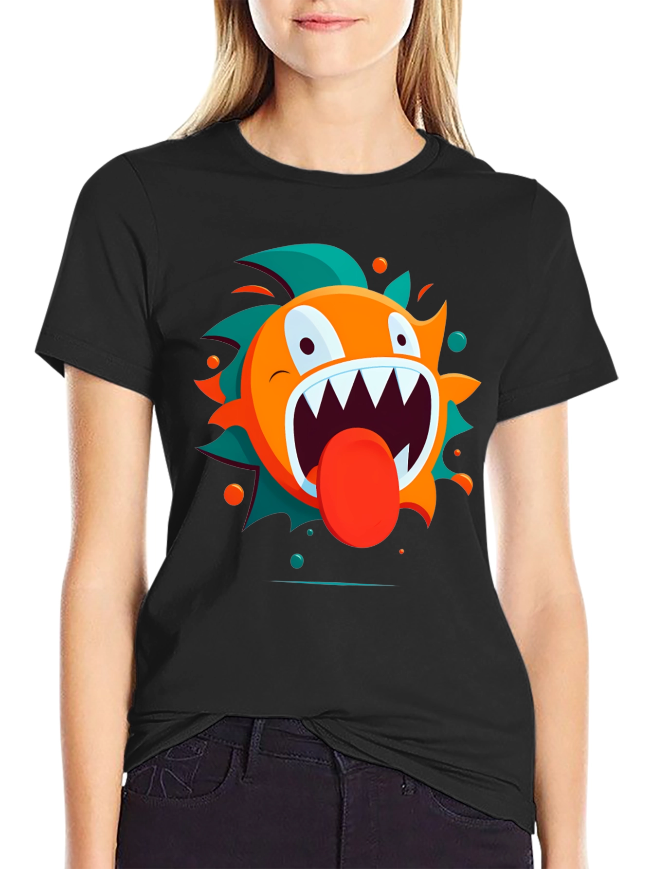 Monster Graphic Print T-Shirt - Funky & Unique!