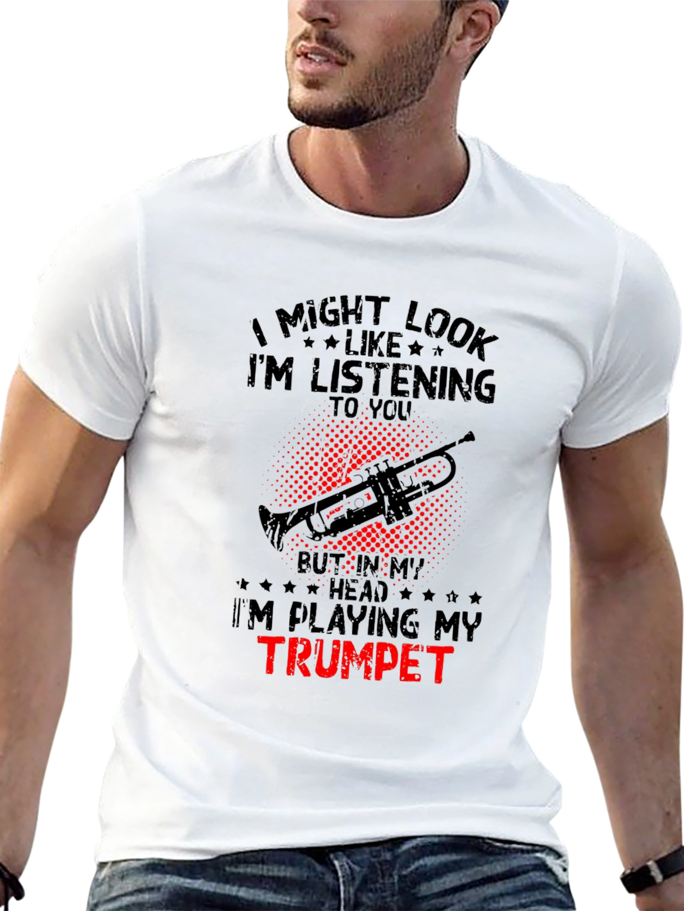 Trumpet Player T-Shirt: Im Playing My Trumpet!