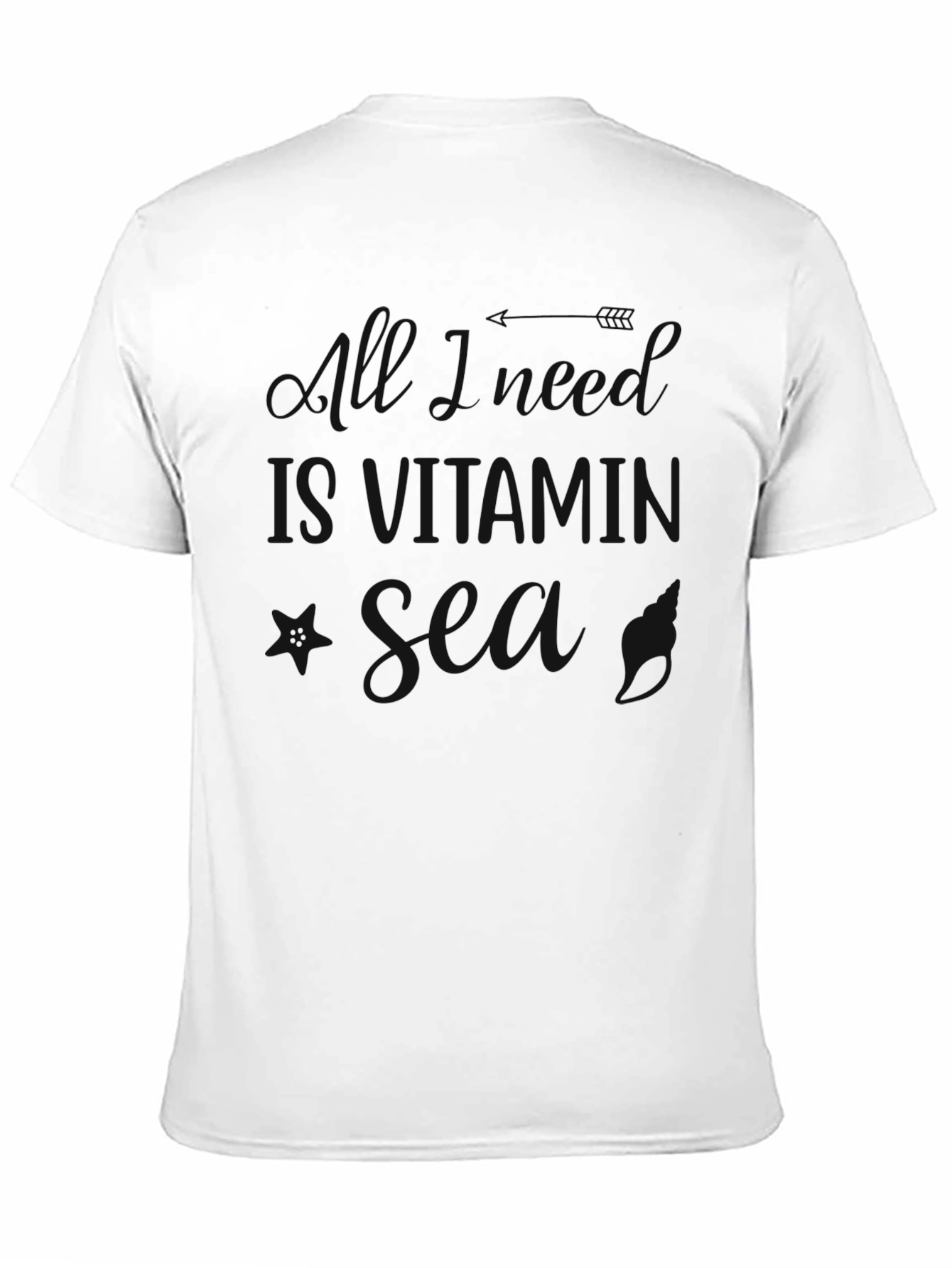 Mens Black Crewneck Graphic Tee
