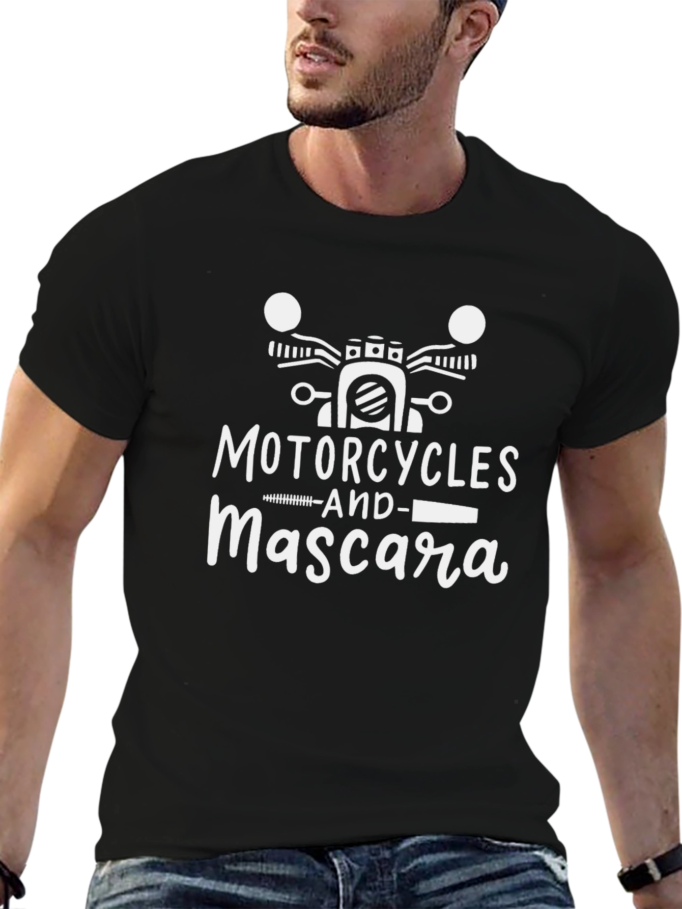 Motorcycles & Mascara Graphic Tee - Black
