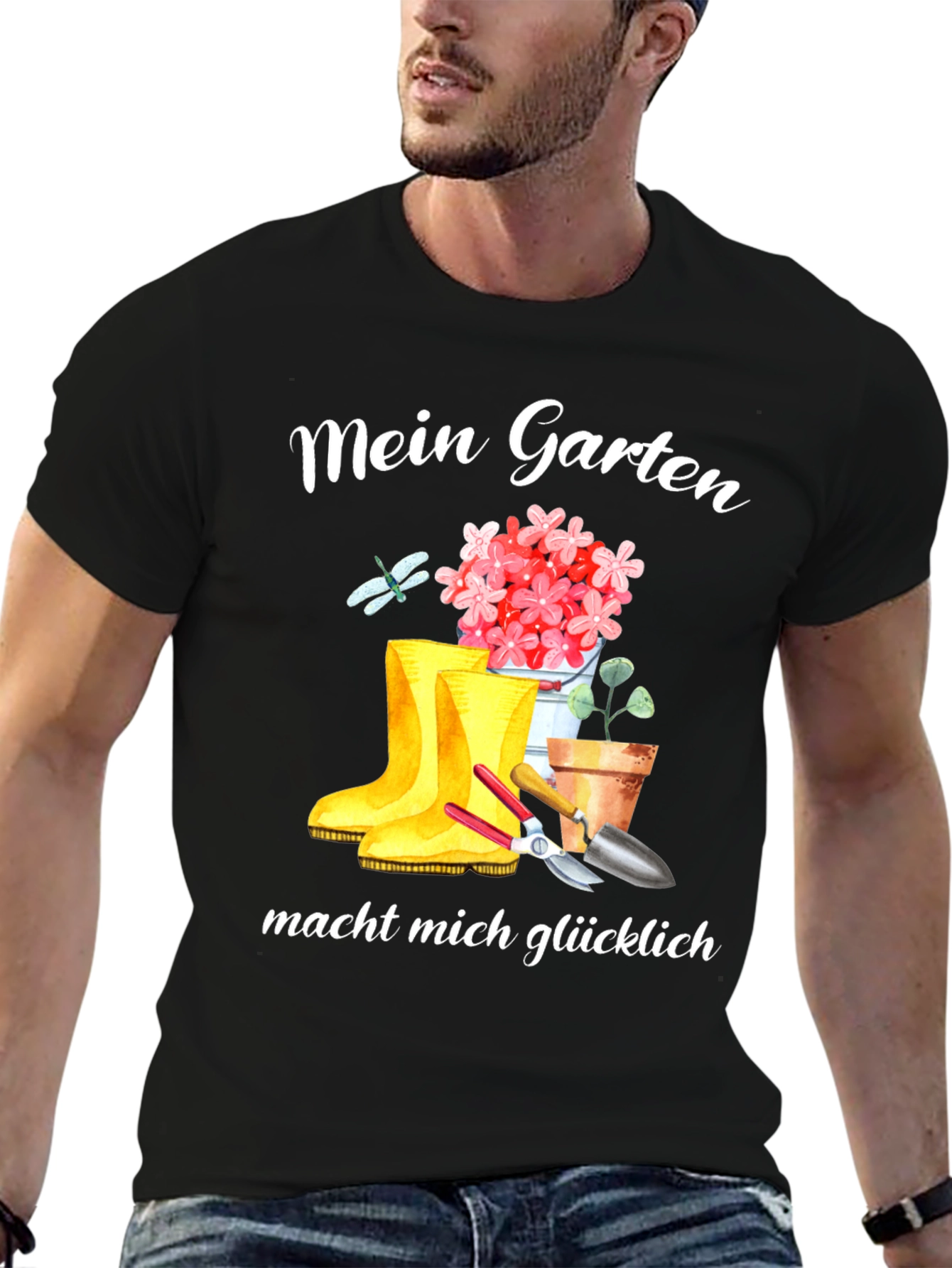 Mein Garten Makes Me Happy T-Shirt