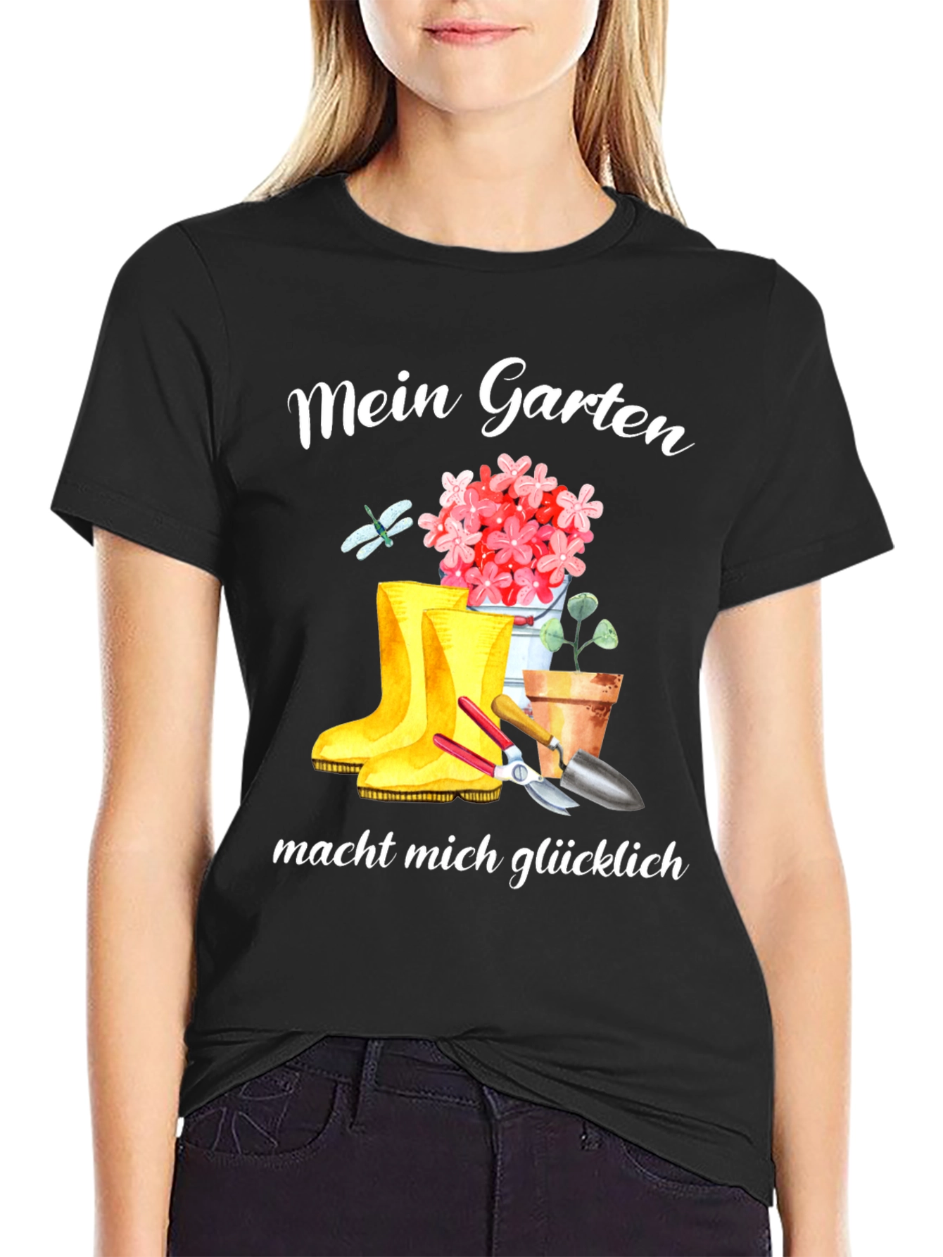 Mein Garten Makes Me Happy T-Shirt