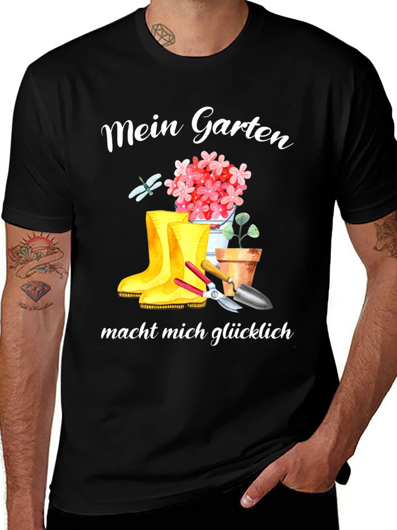 Mein Garten Makes Me Happy T-Shirt