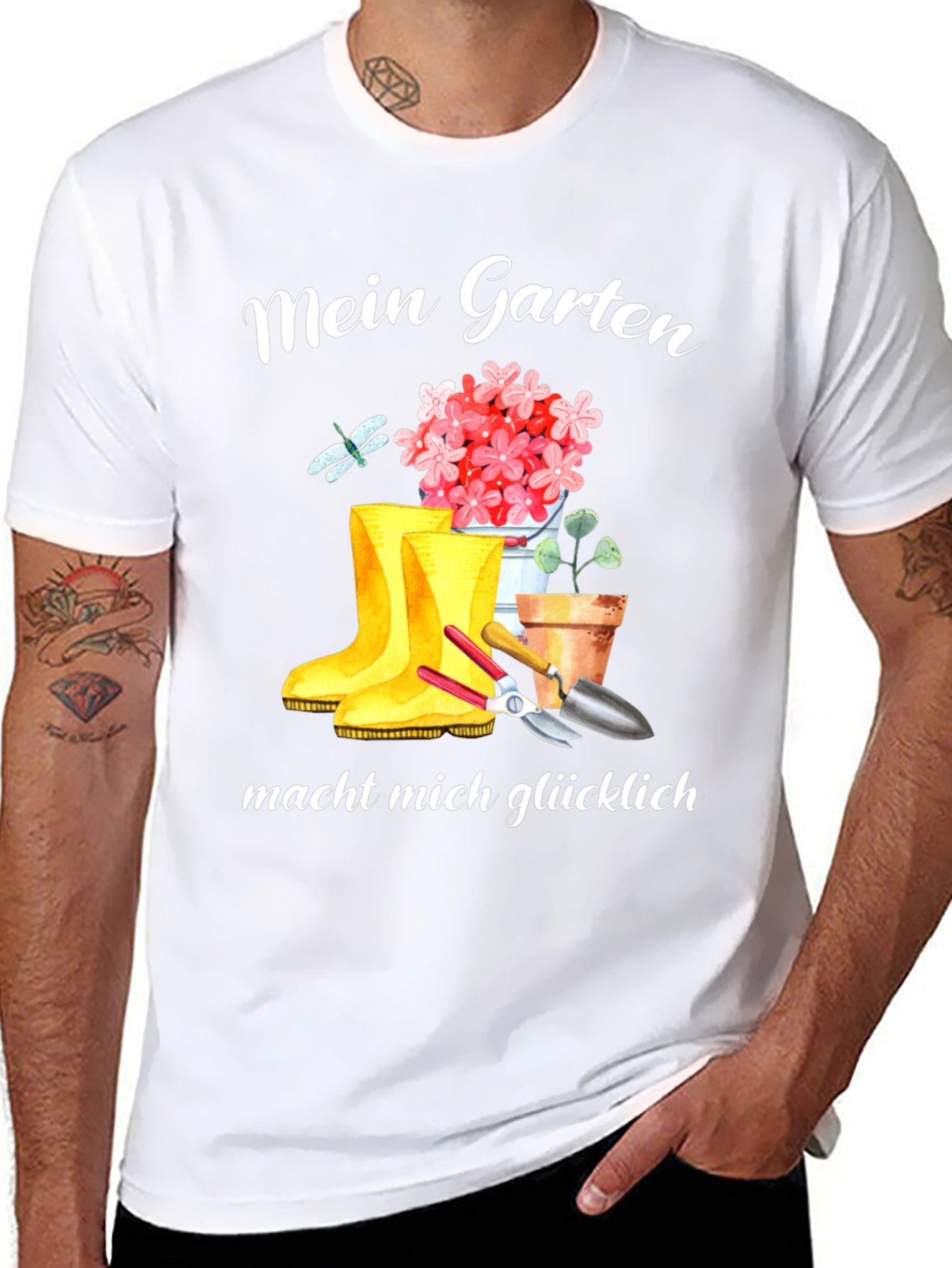 Mein Garten Makes Me Happy T-Shirt