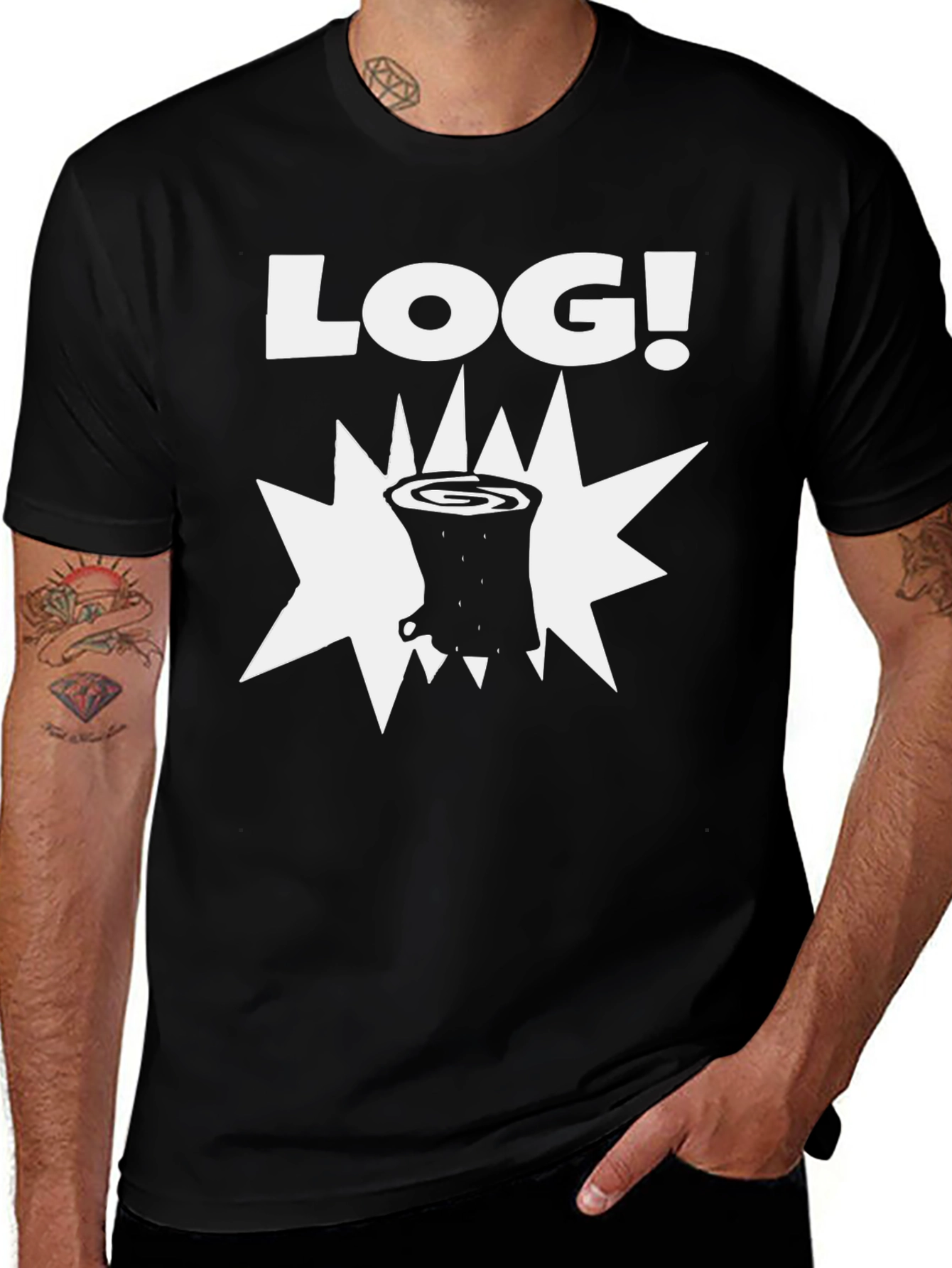 Log T-Shirt - Funny Lumberjack Graphic Tee